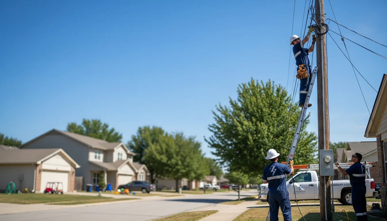 Residential electrician providing installation services in Gosnell, AR